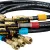 Fieldpiece HR3BM 1/4" golyóscsap+hűtőközeg tömlő készlet (1.5m, jelölővel, 3 db-os) 