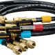 Fieldpiece HR3BM 1/4" golyóscsap+hűtőközeg tömlő készlet (1.5m, jelölővel, 3 db-os) 