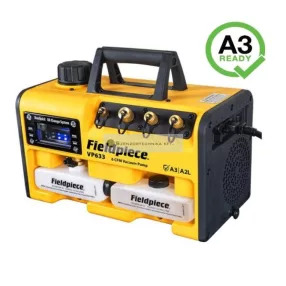   Fieldpiece RunQuick™ VP633_EU 6CFM vákuumszivattyú kettős feszültséggel - ATEX minősítéssel 