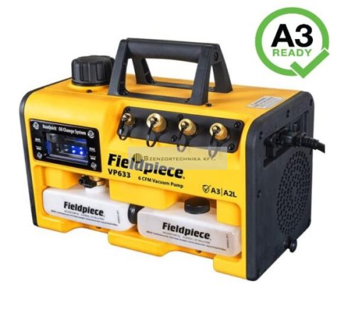 Fieldpiece RunQuick™ VP633_EU 6CFM vákuumszivattyú kettős feszültséggel - ATEX minősítéssel 