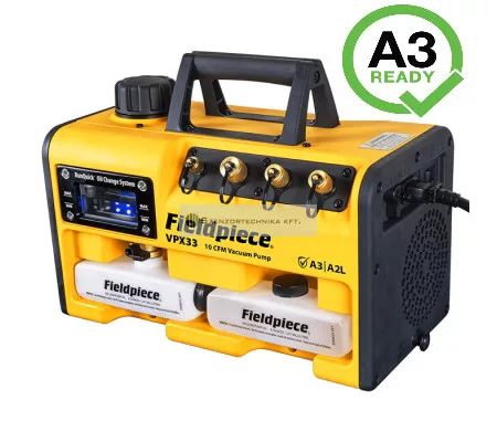 Fieldpiece RunQuick™ 10CFM vákuumszivattyú 230 volt - ATEX minősítéssel FP-VPX33_EU