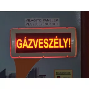Beltéri, LED-es hang és fényjelző egység